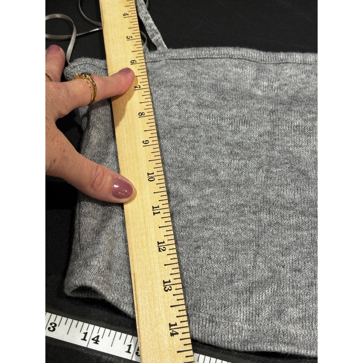 Zara Womens S Bundle 3pc Ribbed Tank Crop Top Gray Red