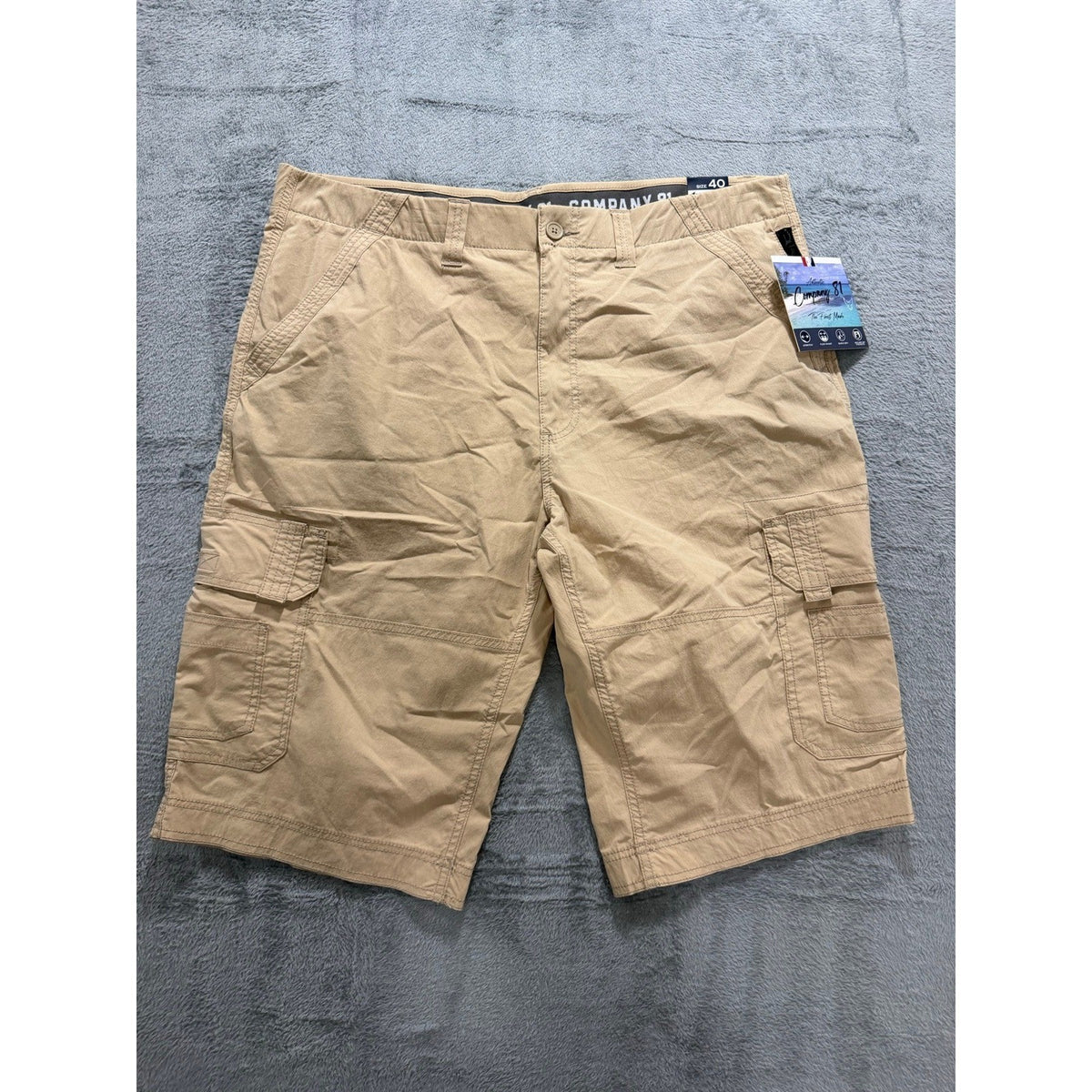 Company 81 40 Tan Stretch Cargo Shorts Mens NWT Casual Outdoor Summer
