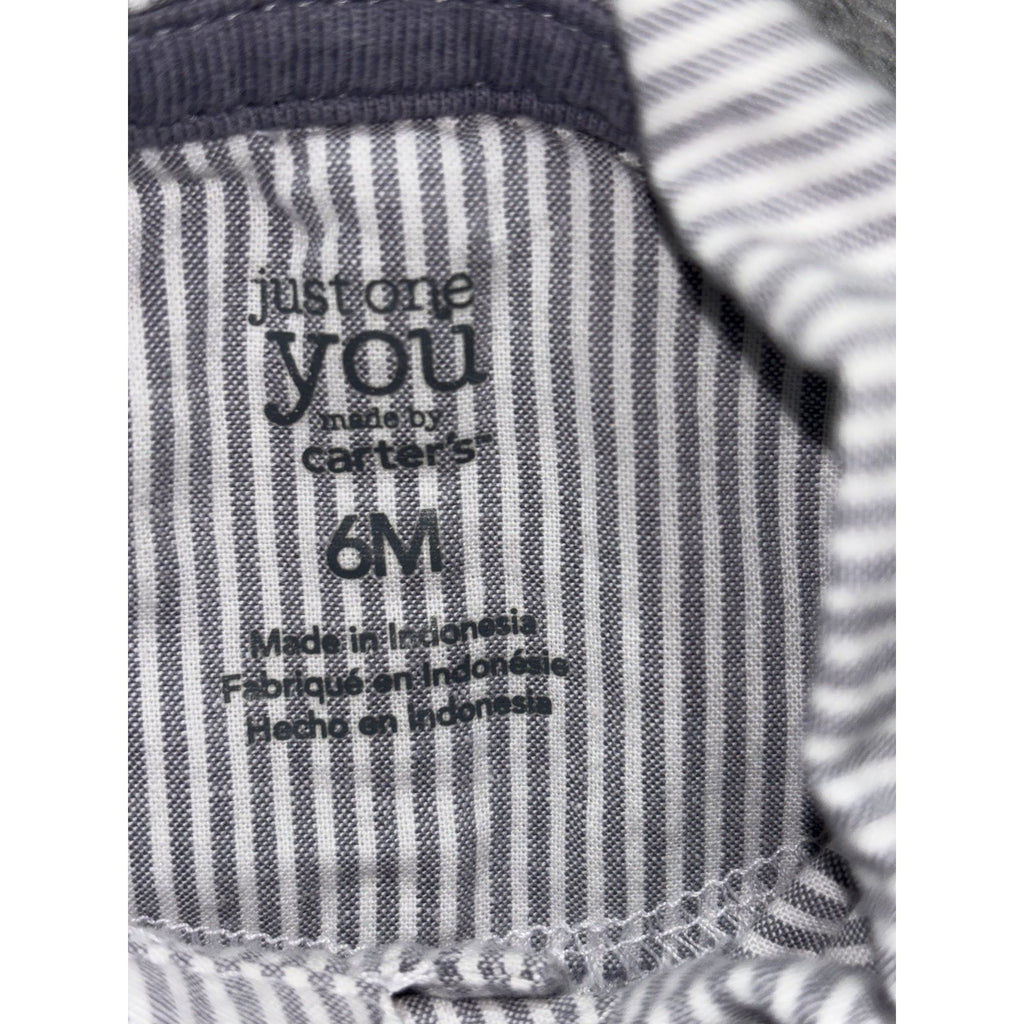 Carter's Baby B'gosh Baby Boy 6M 5 Piece Bundle Rompers Shirts Plaid Gingham