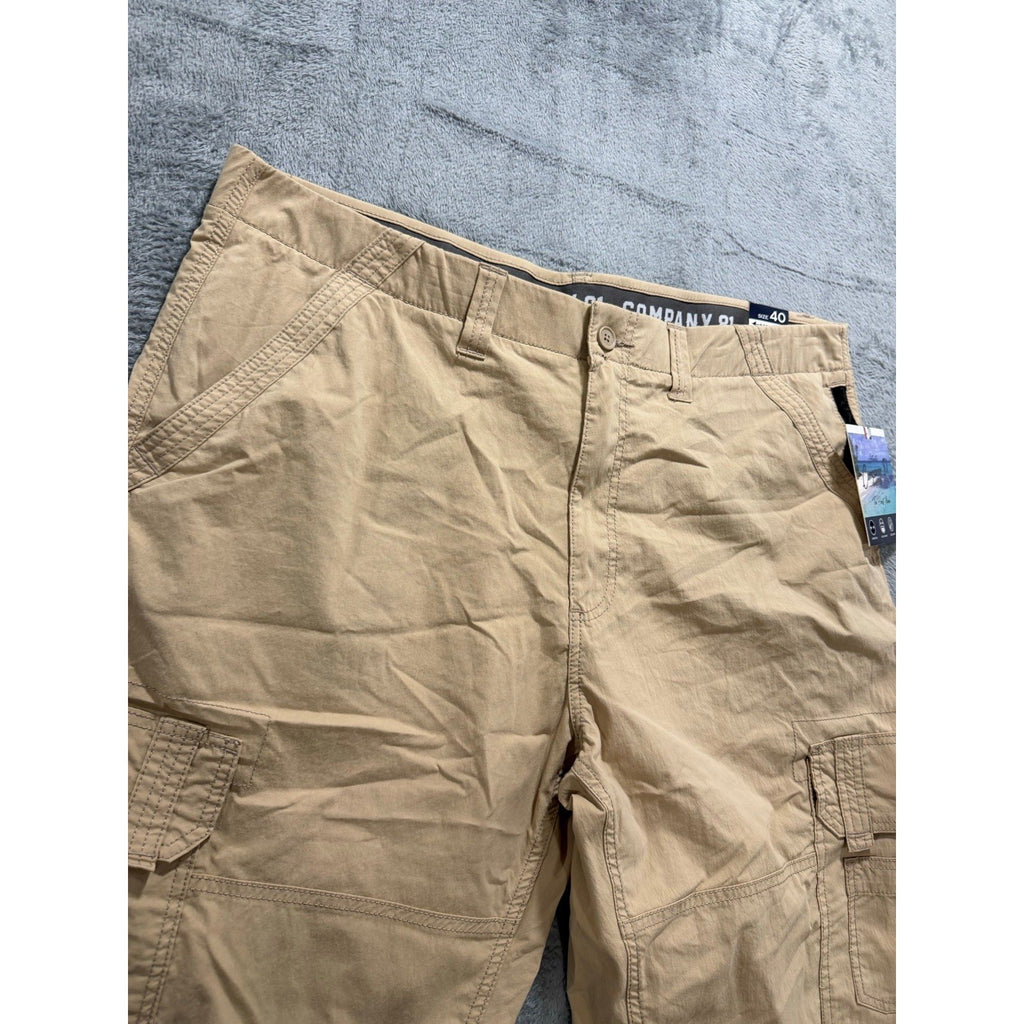 Company 81 40 Tan Stretch Cargo Shorts Mens NWT Casual Outdoor Summer