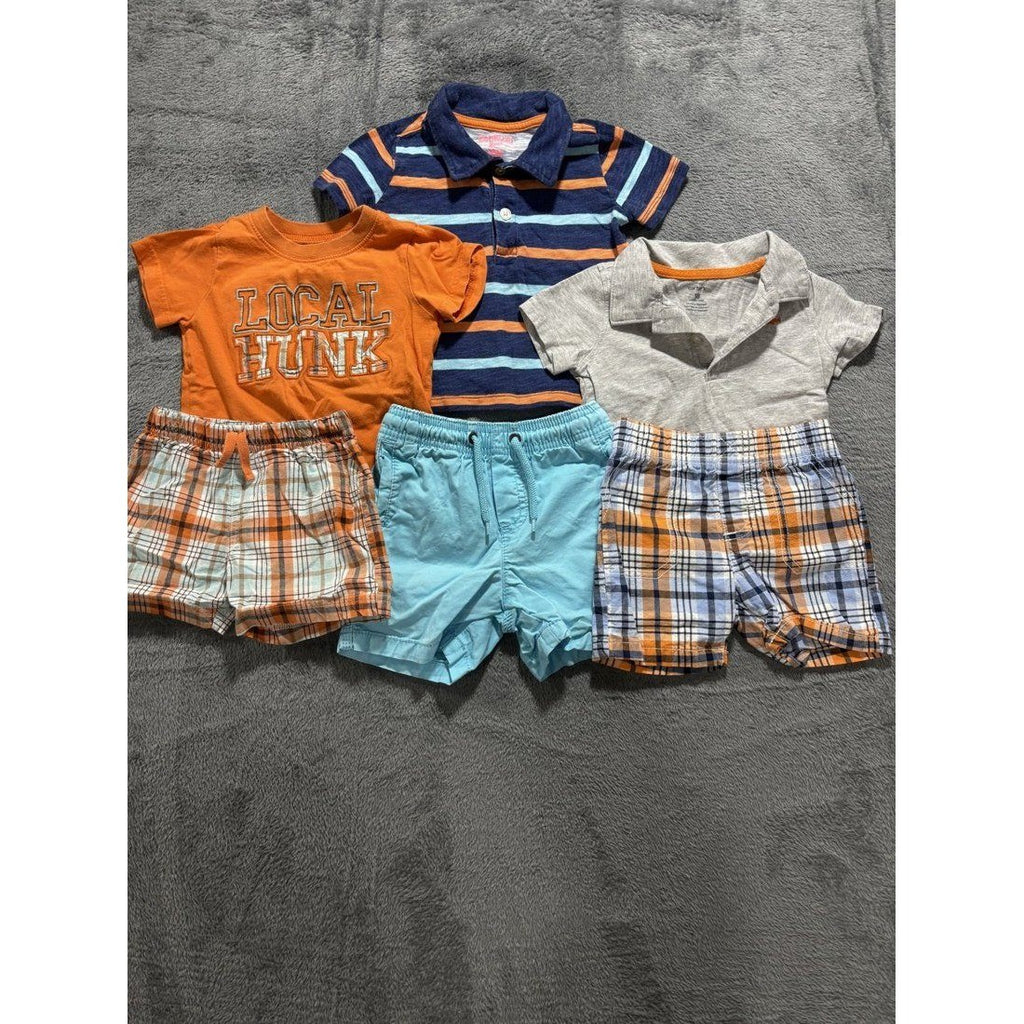 Baby Boy Tee Polos Shorts Lot 6 Pcs 18M
