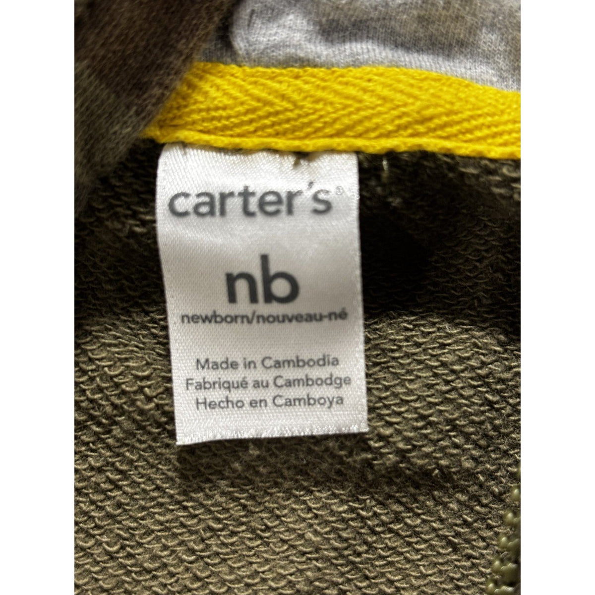 Carter's Child of Mine Baby Boy NB 6 Piece Bundle Sleeper Hoodie Pants