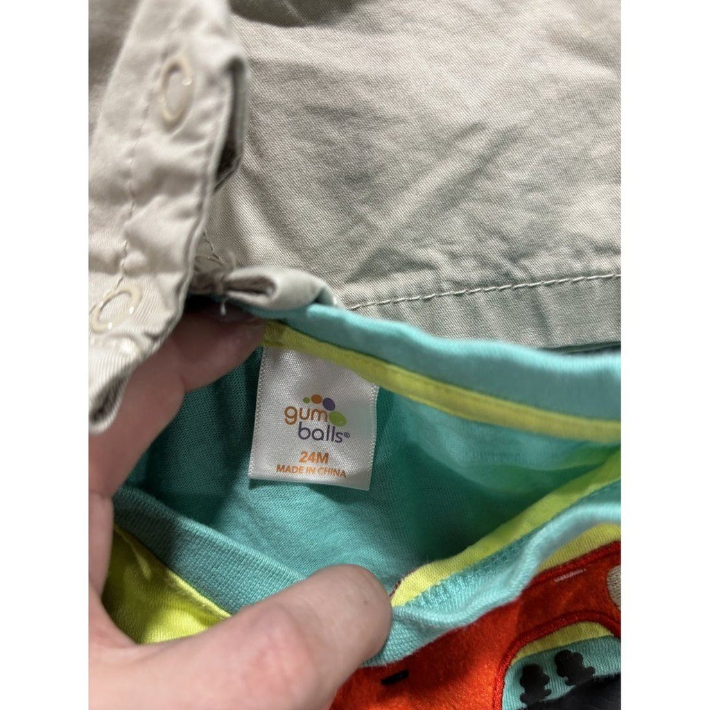 Baby Boy Tees Bodysuits Shortalls Lot 5 Pcs 24M, photo 3 of 9