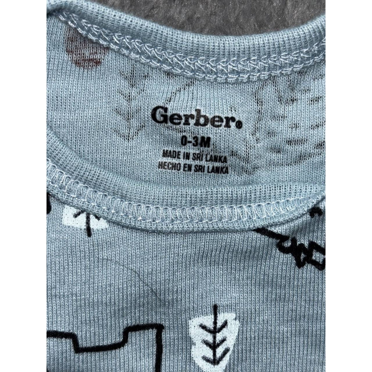 Gerber Cloud Island Baby Boy Lot 6 Pieces 0-3M, photo 6 of 17