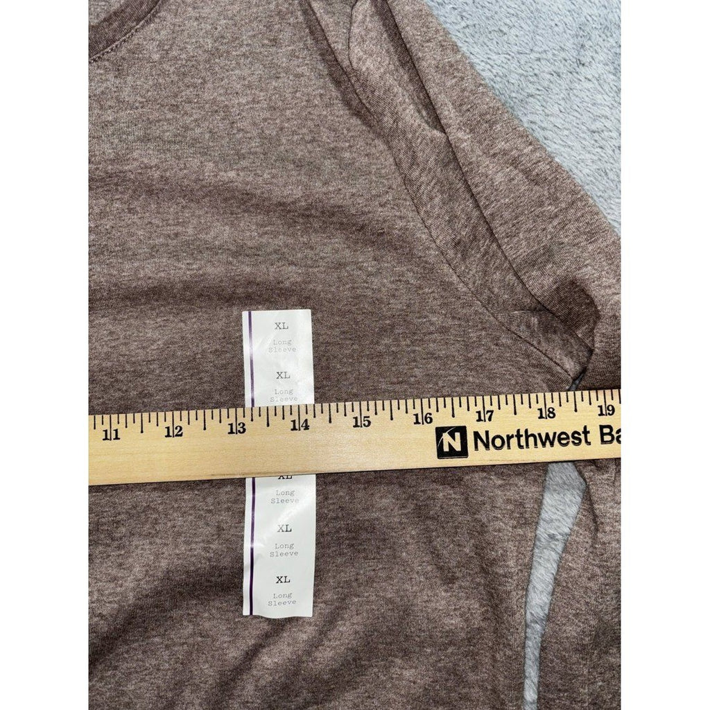 A New Day Women's Brown Long Sleeve Tee Size XL, photo 6 of 10