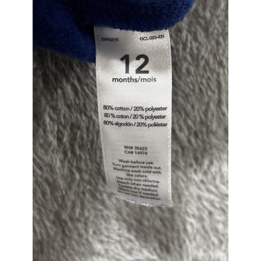 Carter's Baby Boy 12M 9 Piece Bundle Bodysuits Pants Jeans Shorts Hoodie Blue