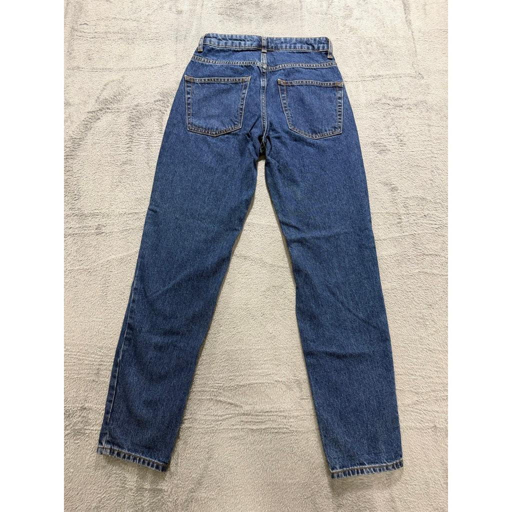 We The Free 24 Blue Jeans Womens High Rise Straight Leg Denim Boho Casual