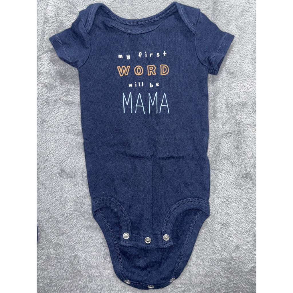 Carter's Baby Boy 3M 7 Piece Bundle Hoodie Tee Pants Bodysuits Blue Navy