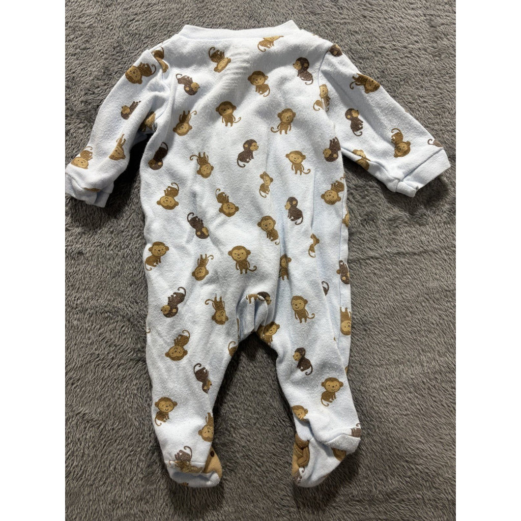 Carter's Child of Mine Baby Boy NB 6 Piece Bundle Sleeper Hoodie Pants