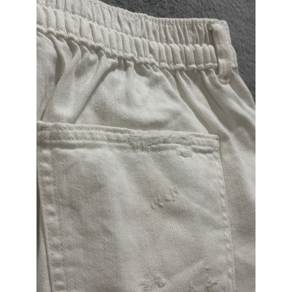 Aerie M White Denim Shorts Womens Distressed Cut Off Boho Casual
