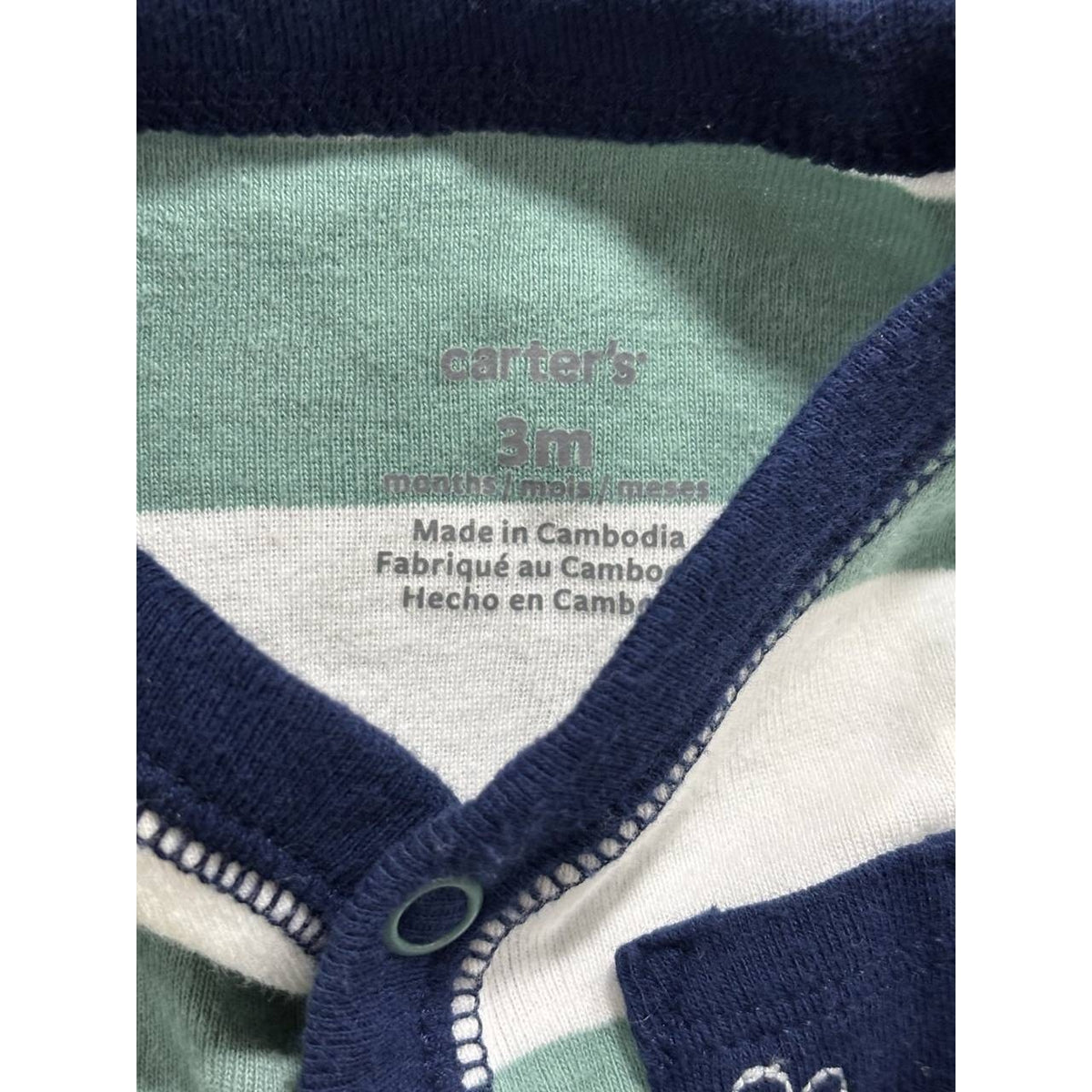 Carter's & B'gosh Baby Boy Sleepers Lot 3 Pc 3M, photo 12 of 13