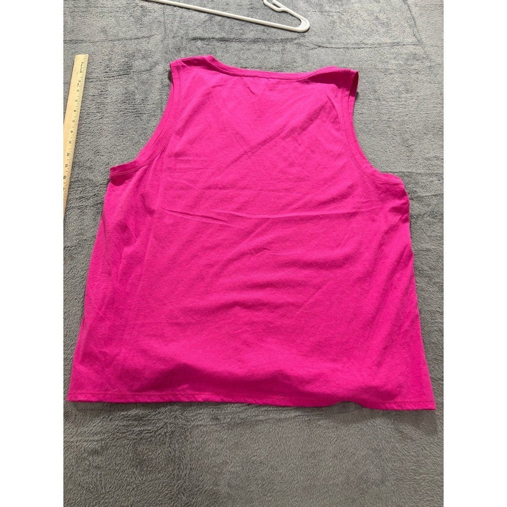J.Crew 2X Pink Green Womens V-Neck Tank Top Lot of 2 Casual Preppy Summer NWT