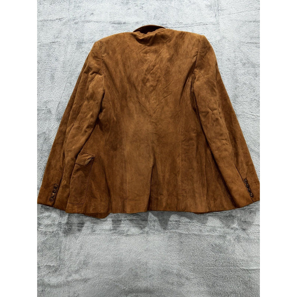 Ralph Lauren Women's Tan Suede Safari Jacket Size 10, photo 7 of 8