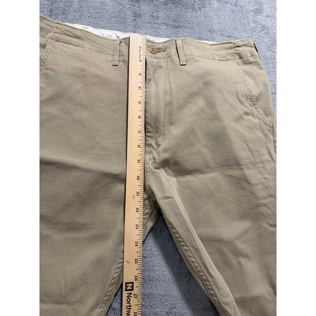 Levi Strauss & Co W36 L30 Khaki Chino Pants Mens Casual Preppy Vintage