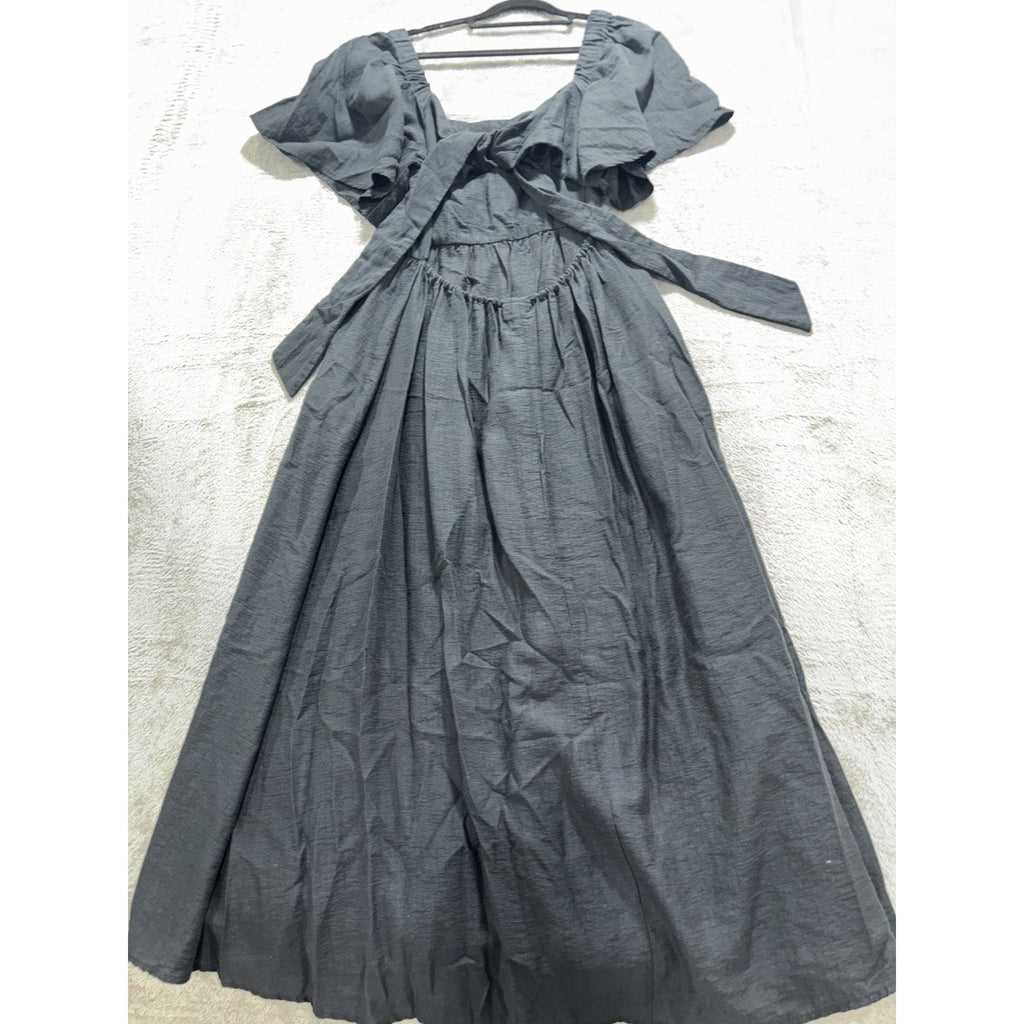 A New Day Women's Black Flutter Maxi Dress Size S, photo 9 of 13