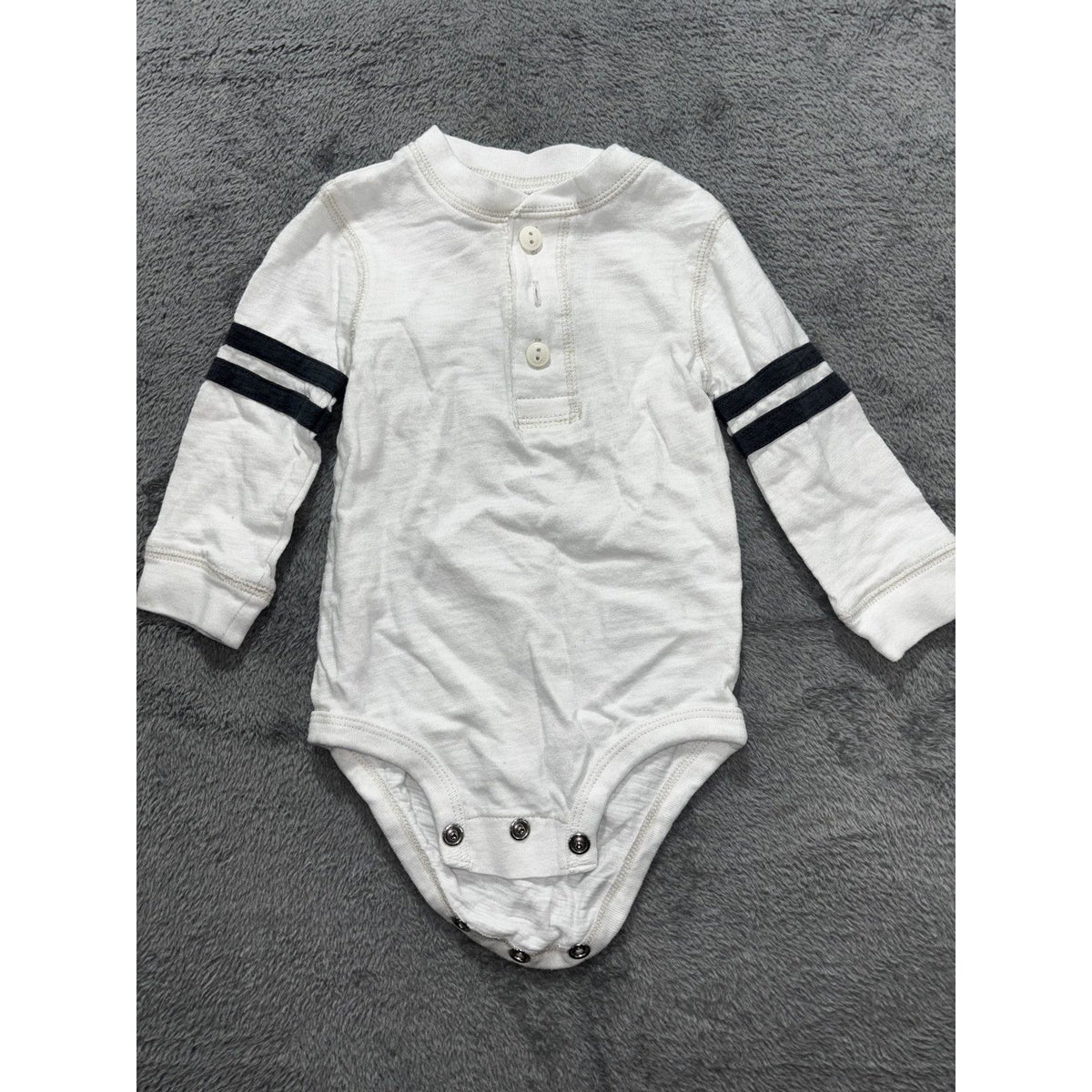 Carter's Baby Boy 12M 6 Piece Bundle Fleece Sleepers Cardigan Henleys Navy Gray