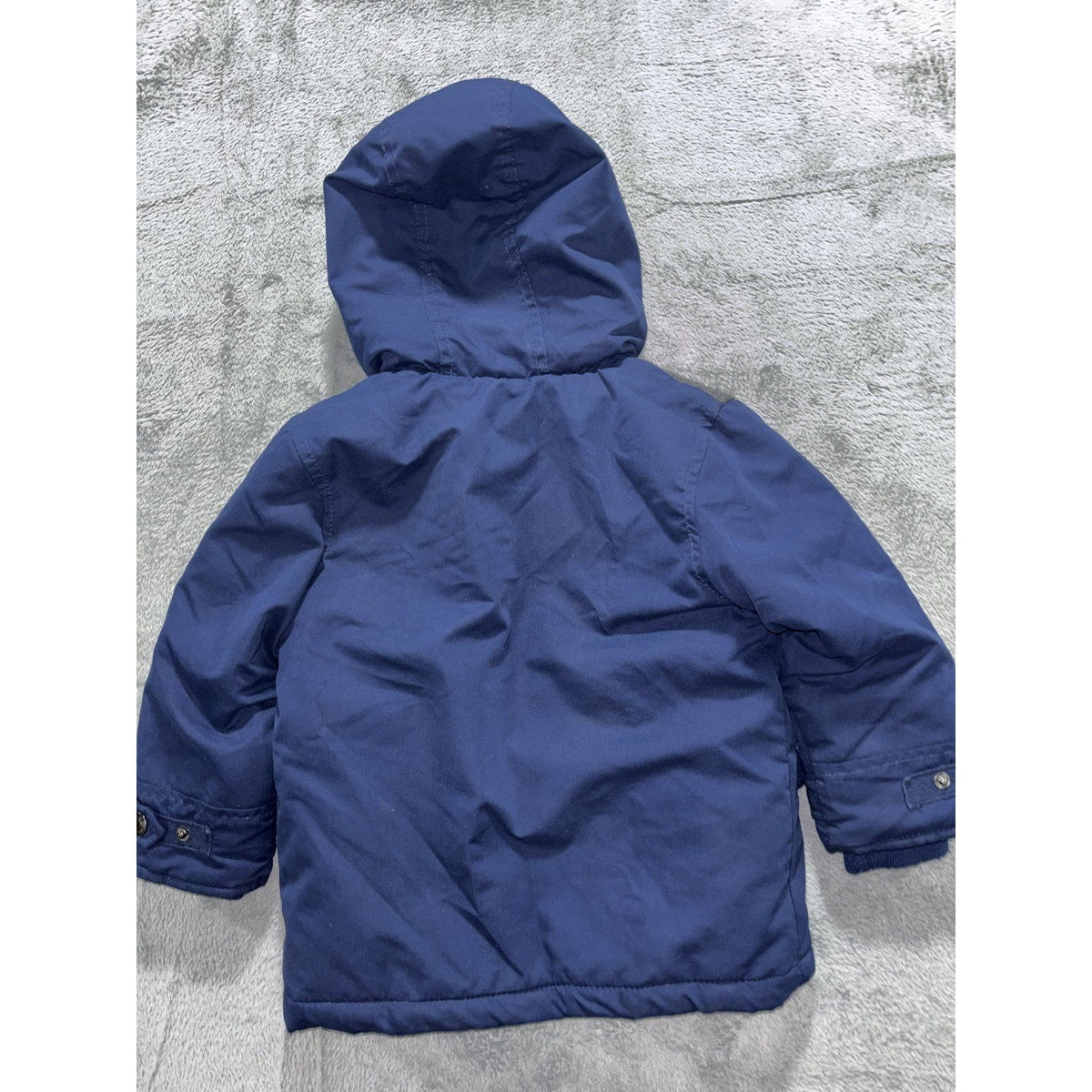 Carter's Toddler Boy 2T 3-in-1 Jacket Coat Navy Blue Camo Fleece Orange