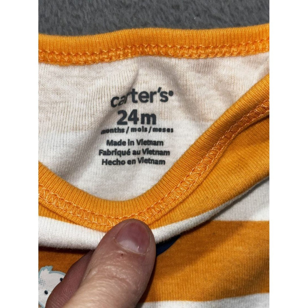 Carter's Baby Boy Bodysuits & Romper Lot 6 Pcs 24M, photo 4 of 23