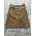 Women's Brown Tweed Wool Blend A-Line Skirt Size 12