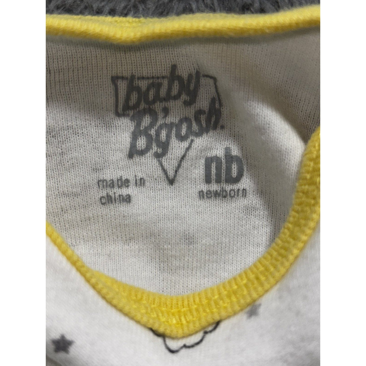 baby B'gosh Baby NB 5 Piece Bundle Hoodie Pants Bodysuits Yellow Gray