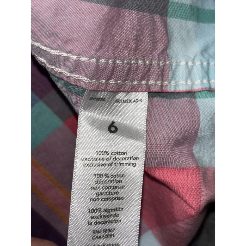 OshKosh B'gosh Carter's Boys Size 6 4 Piece Bundle Button Up Shirts Aqua Plaid