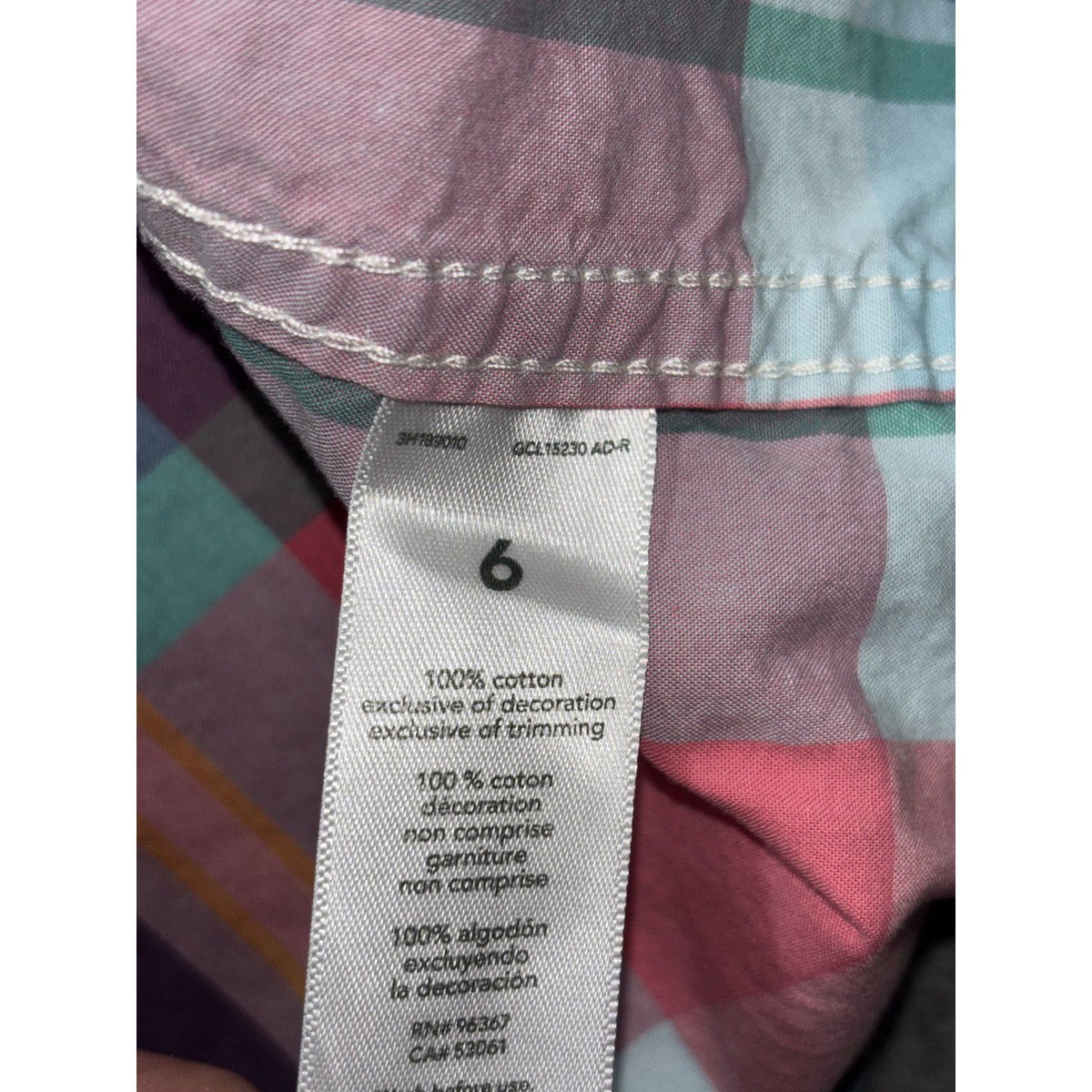 OshKosh B'gosh Carter's Boys Size 6 4 Piece Bundle Button Up Shirts Aqua Plaid