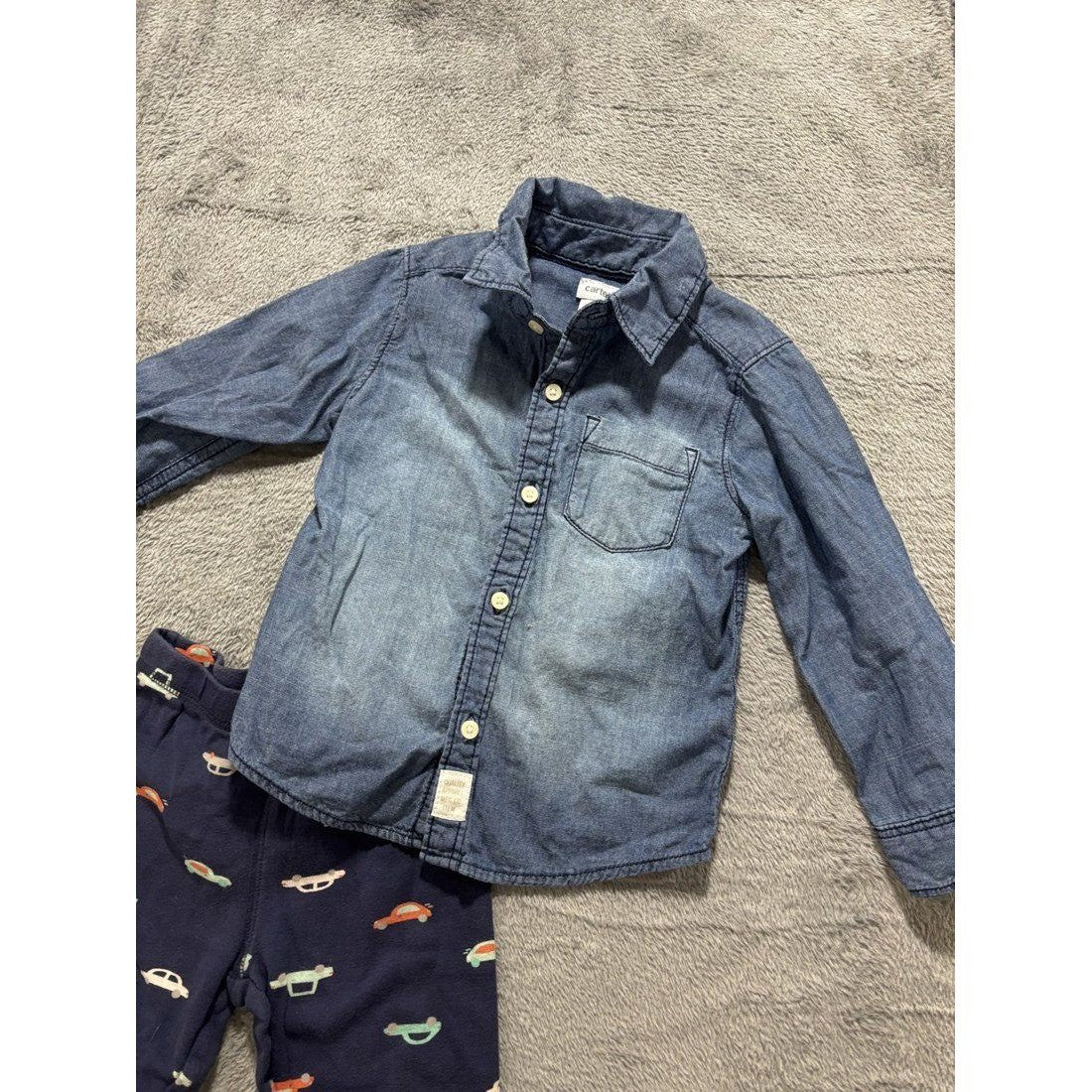 Carter's Baby Boy Vest & Chambray Lot 5 Pcs 24M, photo 8 of 11
