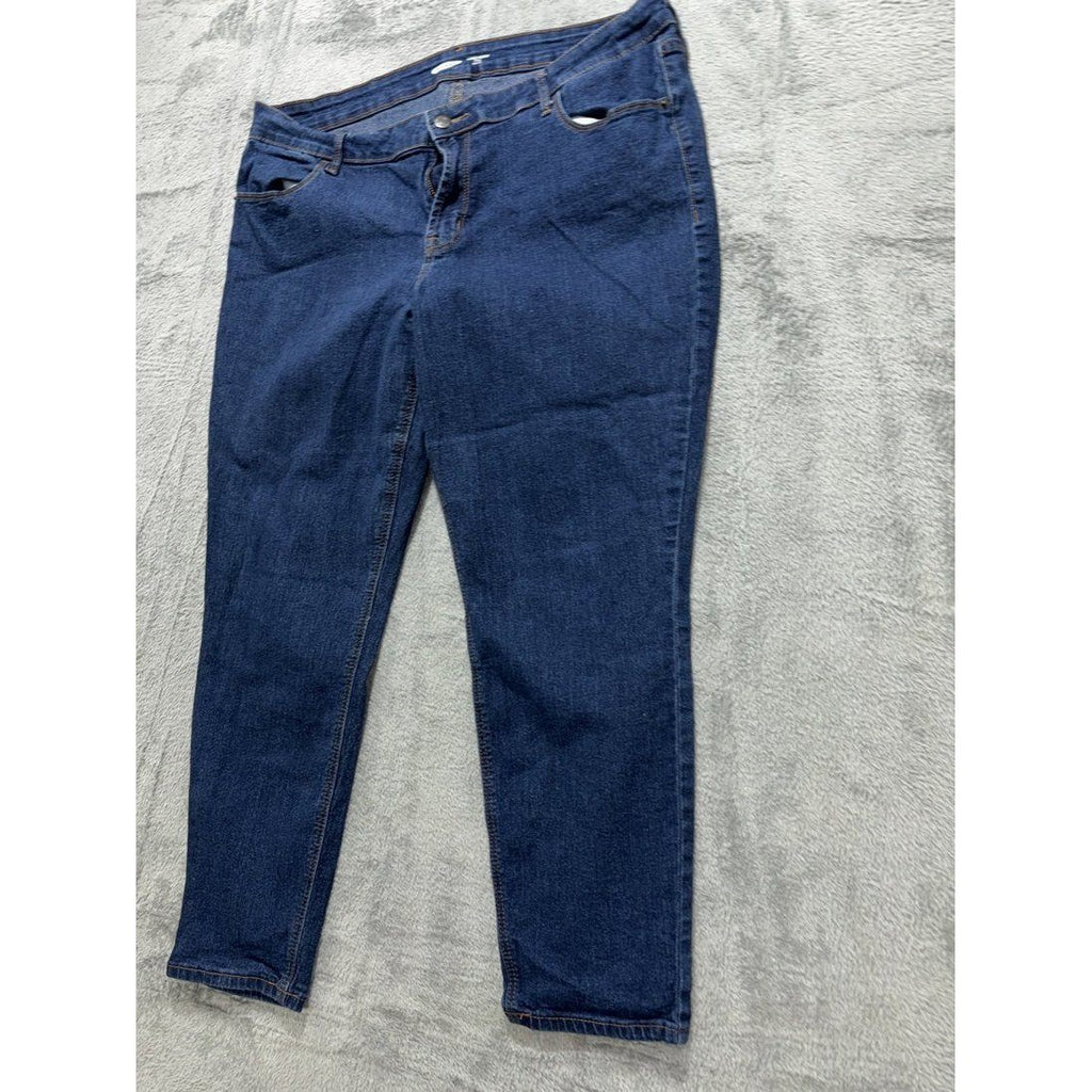 Old Navy Women's Dark Wash Skinny Jeans 16 Short, photo 2 of 11