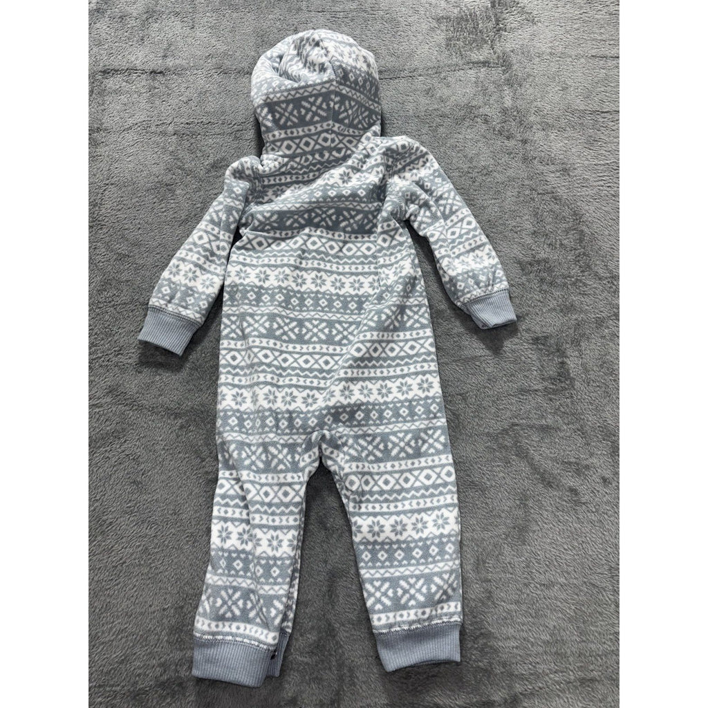Carter's Baby Boy 12M 6 Piece Bundle Fleece Sleepers Cardigan Henleys Navy Gray