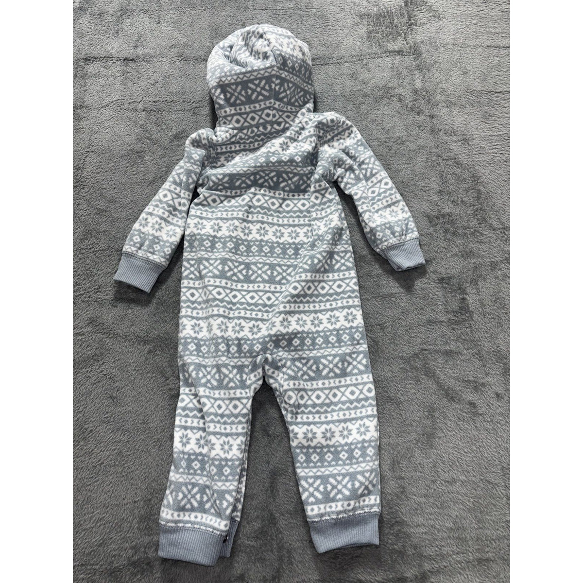 Carter's Baby Boy 12M 6 Piece Bundle Fleece Sleepers Cardigan Henleys Navy Gray
