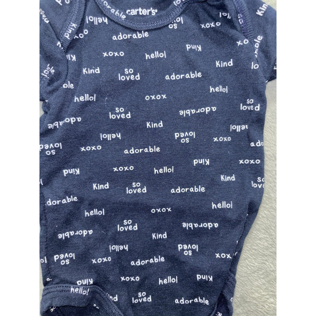 Carter's Baby Boy 3M 7 Piece Bundle Hoodie Tee Pants Bodysuits Blue Navy