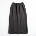 Doneckers of Ephrata S Black Linen Maxi Skirt Womens Boho Vintage Casual