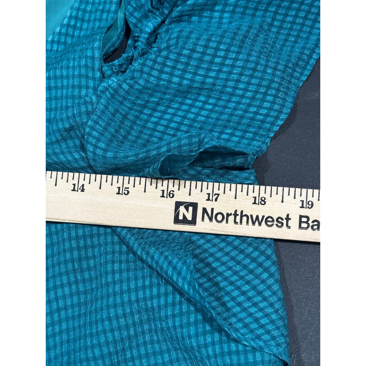 Maeve Womens 2 Teal Cold Shoulder Ruffle Sleeve Blouse