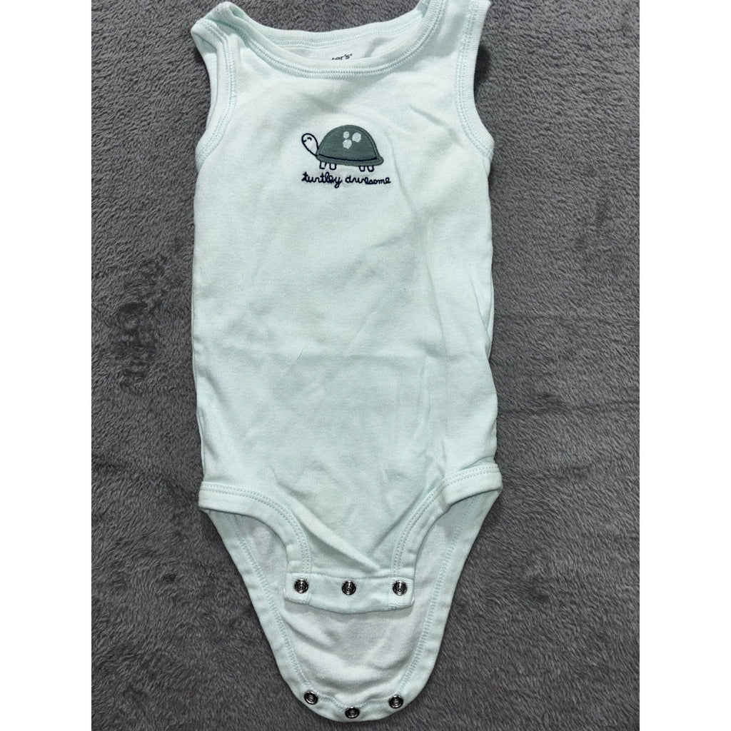 Carter's Baby 12M 8 Piece Bundle Bodysuits Tee Shorts Pants Dinosaur Turtle