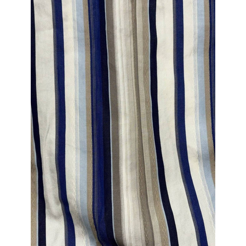 Ted Baker Men's Cream Blue Striped Shirt Size 3, photo 5 of 10