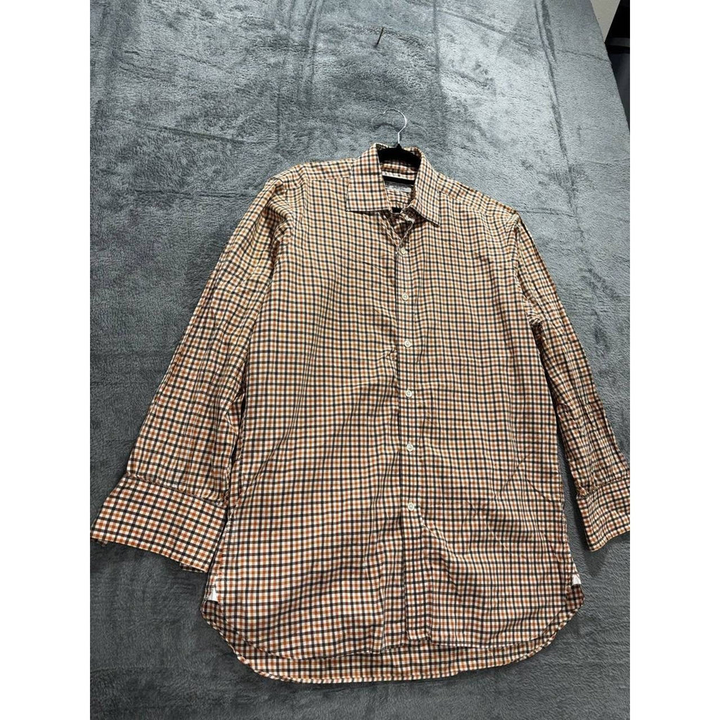 Turnbull & Asser Men's Orange Check Shirt 15 1/2, photo 3 of 8