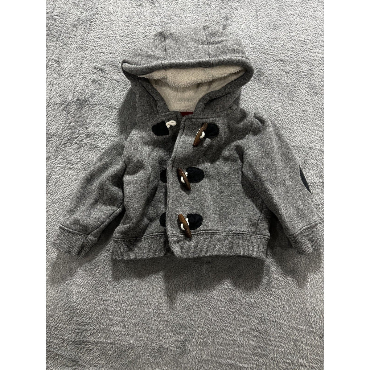 Baby B'gosh Baby Boy 12M 4 Piece Bundle Henley Joggers Hoodie Maroon Gray