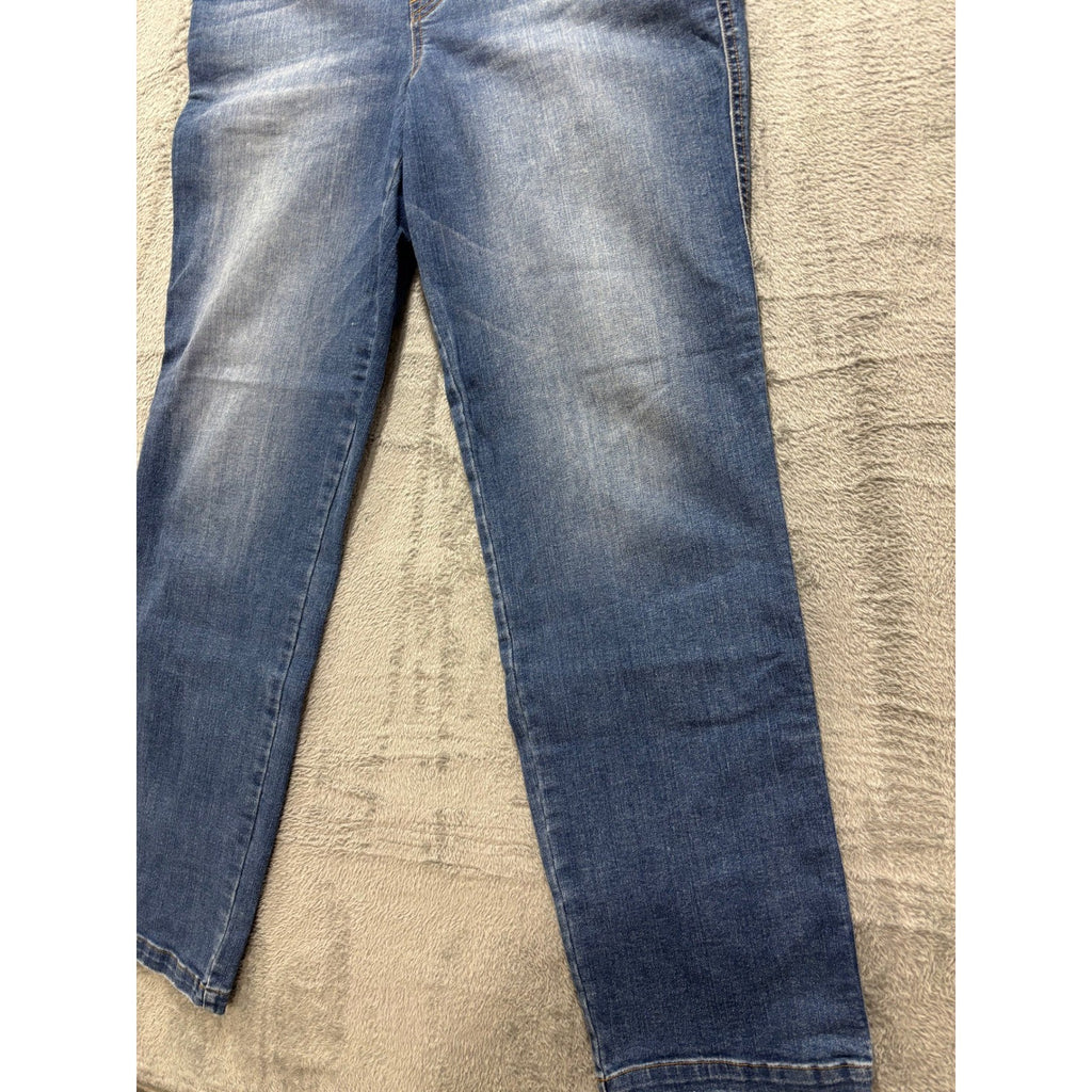 Spanx Women's Blue Straight Leg Jeans Plus 1X/1XT, photo 8 of 10