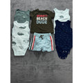 Carter's Baby Boy 6M 6 Piece Bundle Tee Shorts Tank Bodysuits Green Blue Navy