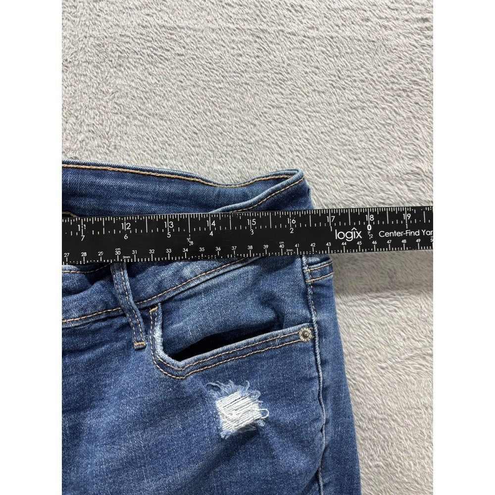 Old Navy 16 Blue Rockstar Super Skinny Extra High Rise Womens Jeans Casual Boho