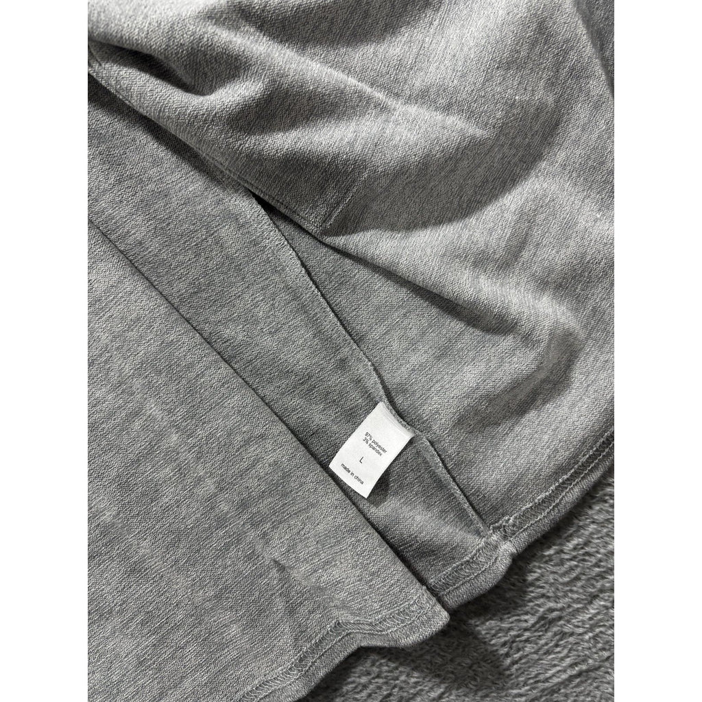 NWT Maurices Womens L Heather Gray Open Front Cardigan Drawstring Waist Casual