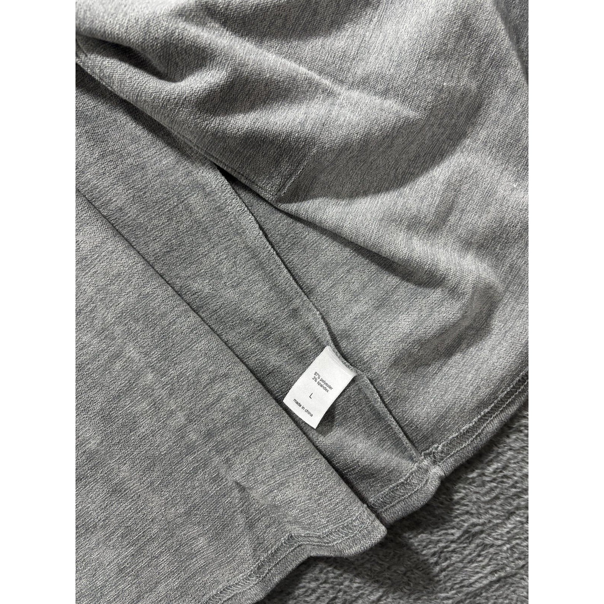 NWT Maurices Womens L Heather Gray Open Front Cardigan Drawstring Waist Casual