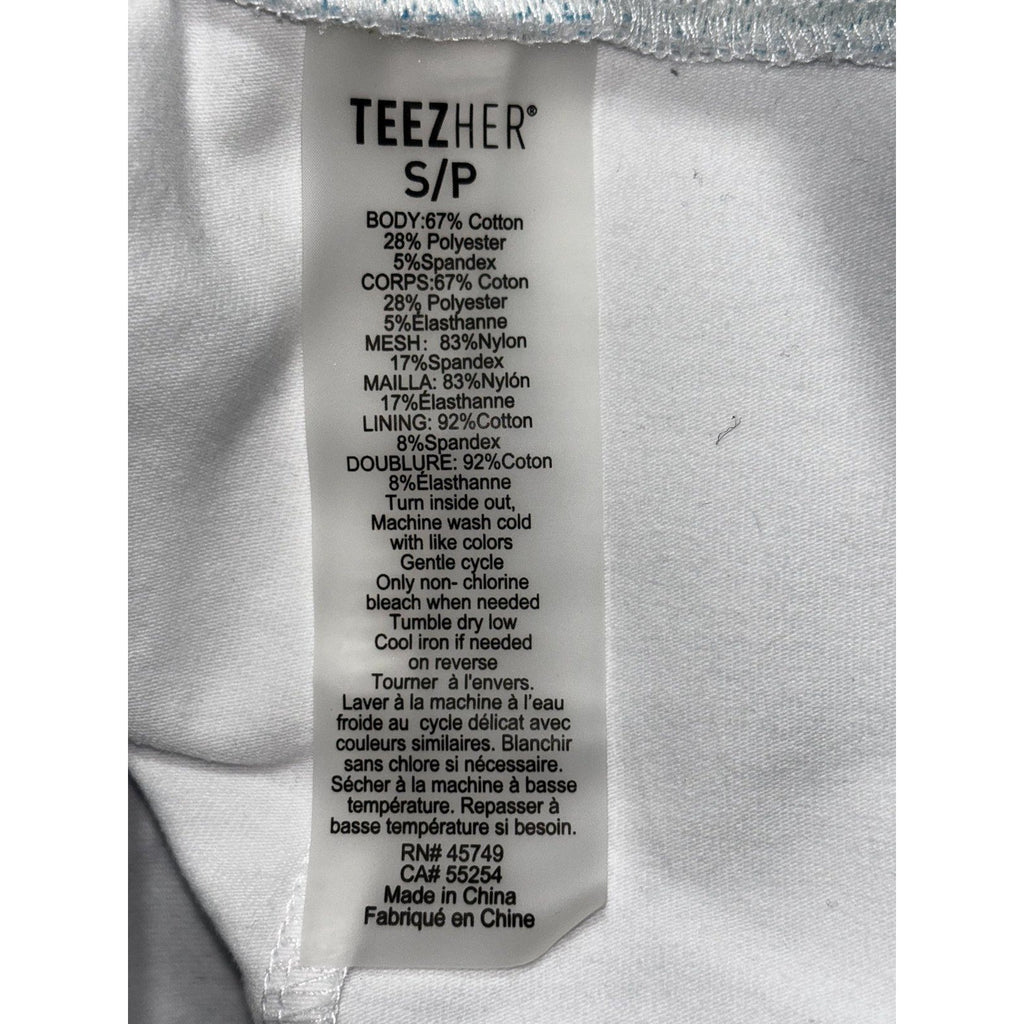 Teez-Her Women's Light Blue Herringbone Skort Size S, photo 13 of 14