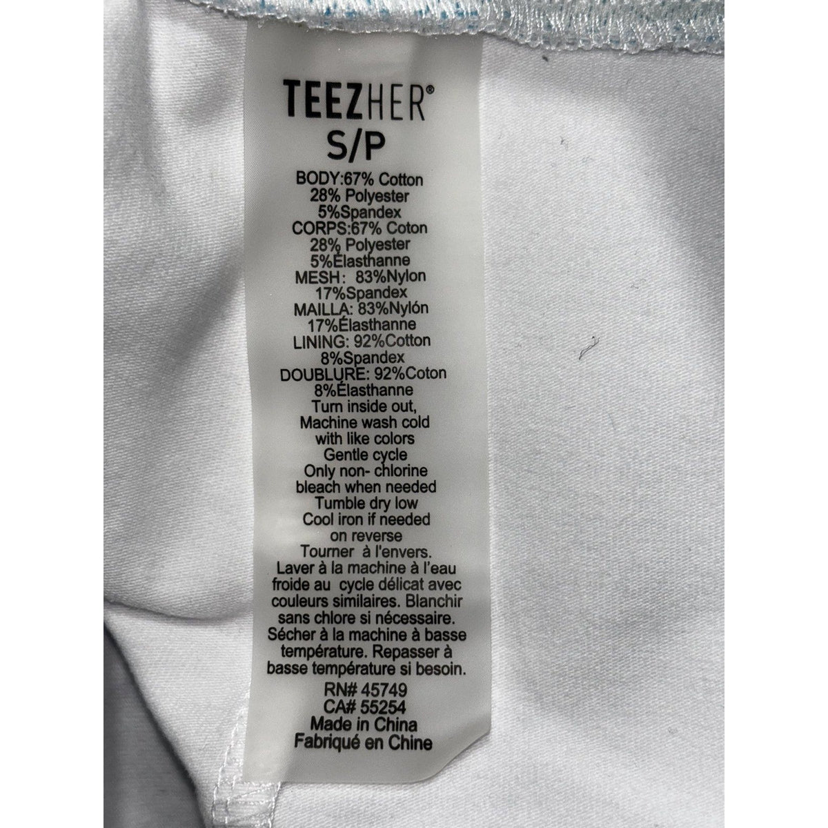 Teez-Her Women's Light Blue Herringbone Skort Size S, photo 13 of 14