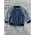 Baby B'gosh Toddler 3T Quilted Denim Bomber Jacket Blue Zip Front