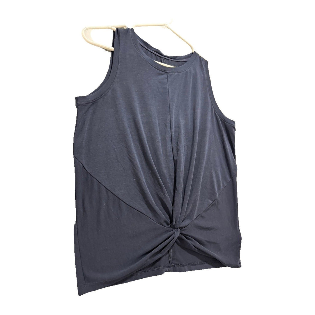 Athleta Girl XXL/16 Navy Blue Twist Around Tank Top Girls Athleisure Casual Yoga