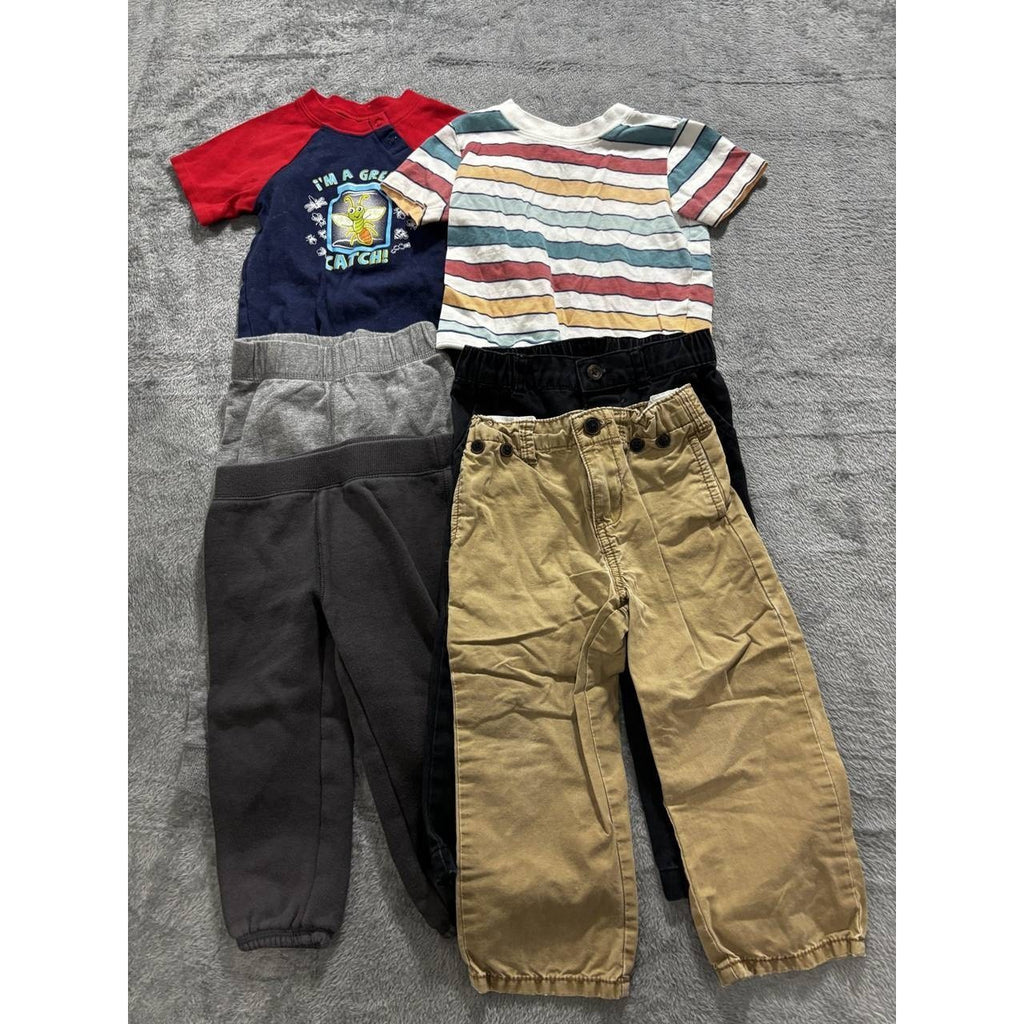 Carter's & OshKosh Baby Boy Pants Tops Lot 6 Pc 24M