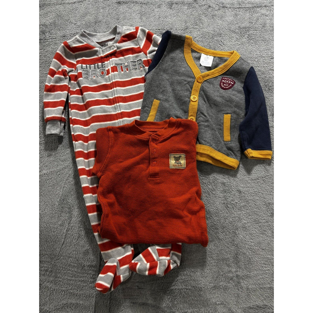 Carter's Sonoma Baby Boy Sleeper Lot 3 Pieces 6-9M