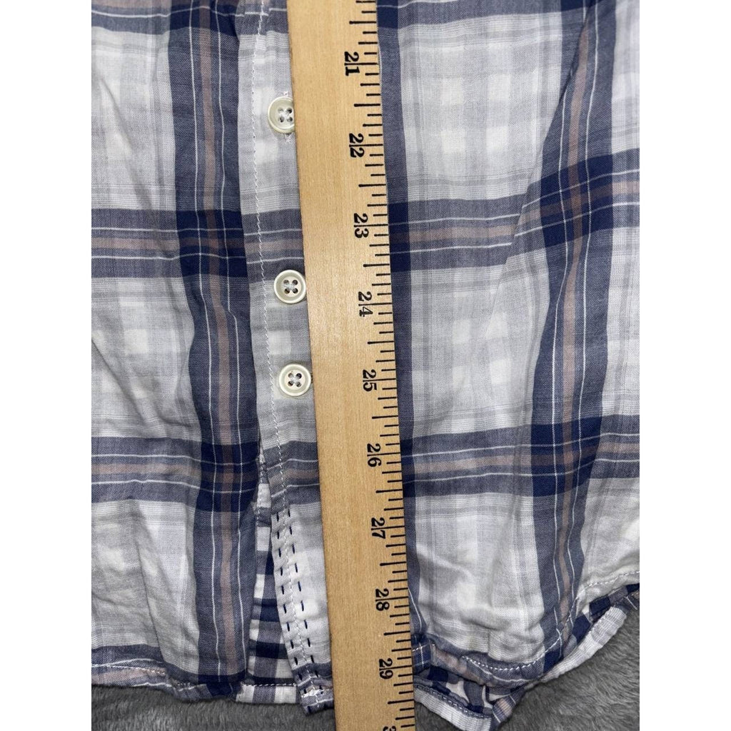 Hugo Boss Men's Navy White Plaid Shirt Size XL, photo 5 of 10