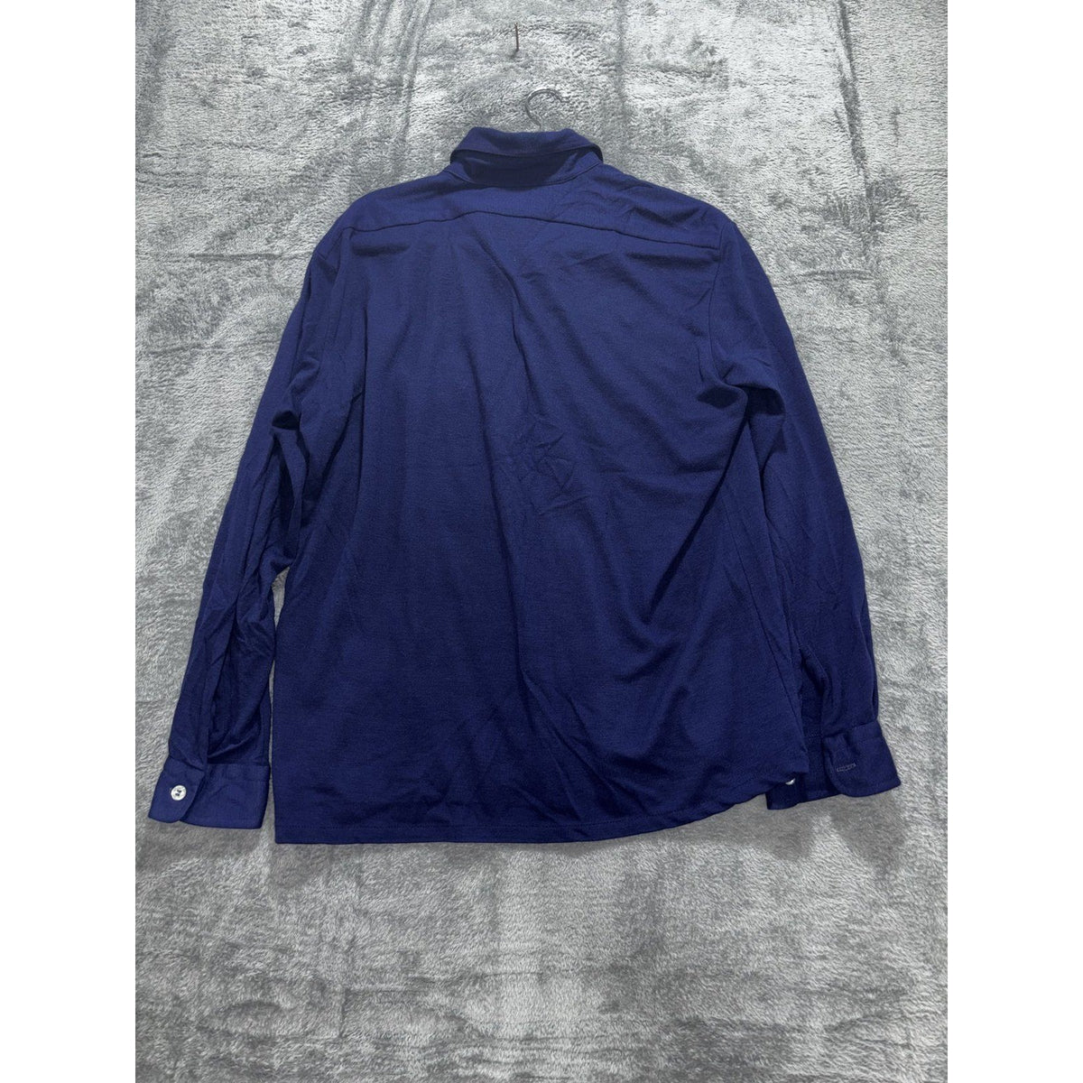 Gallerie Donegal Mens L Navy Long Sleeve Button Up Shirt Classic